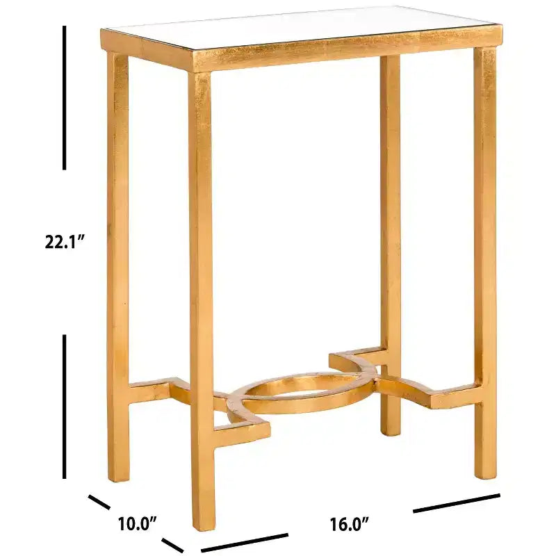 Table d'appoint Mita - FOX2581 - Or/Miroir - Safavieh Couture