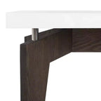 Table d'appoint Josef - FOX4224 - Blanc/Brun foncé - Safavieh Couture