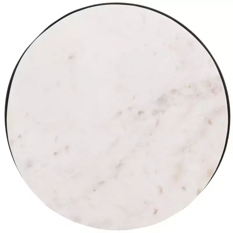 Table d'appoint ronde Zephyr - ACC3212 - Blanc/Noir - Safavieh