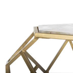 Table d'appoint géométrique Ava - ACC3700A - Multicolore/Doré - Safavieh