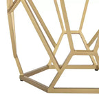 Table d'appoint géométrique Ava - ACC3700A - Multicolore/Doré - Safavieh
