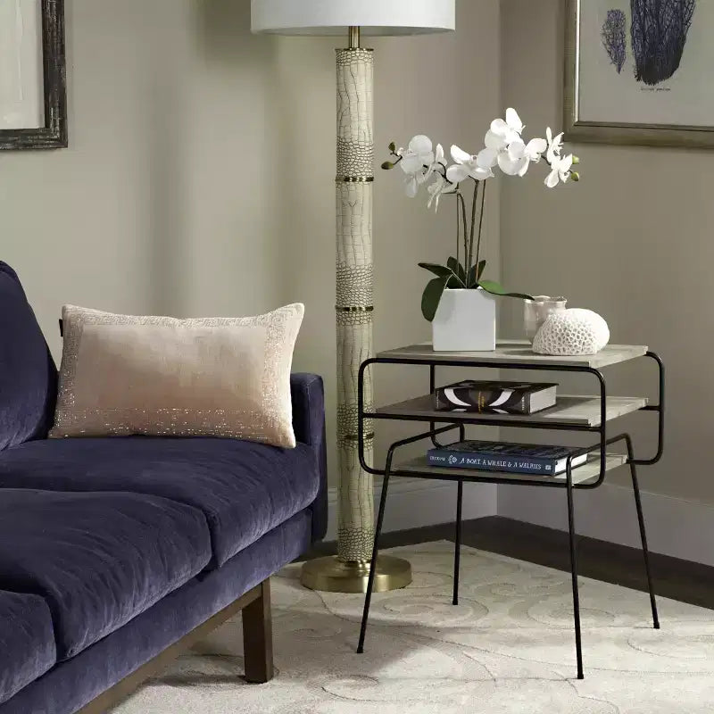 Table d'appoint Marcel - FOX4252 - Gris clair - Safavieh Couture