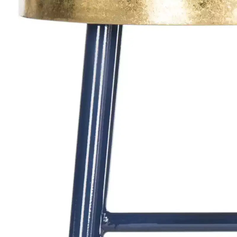 Tabouret de bar Emery à feuilles d'or trempées - FOX3230 - Safavieh Couture