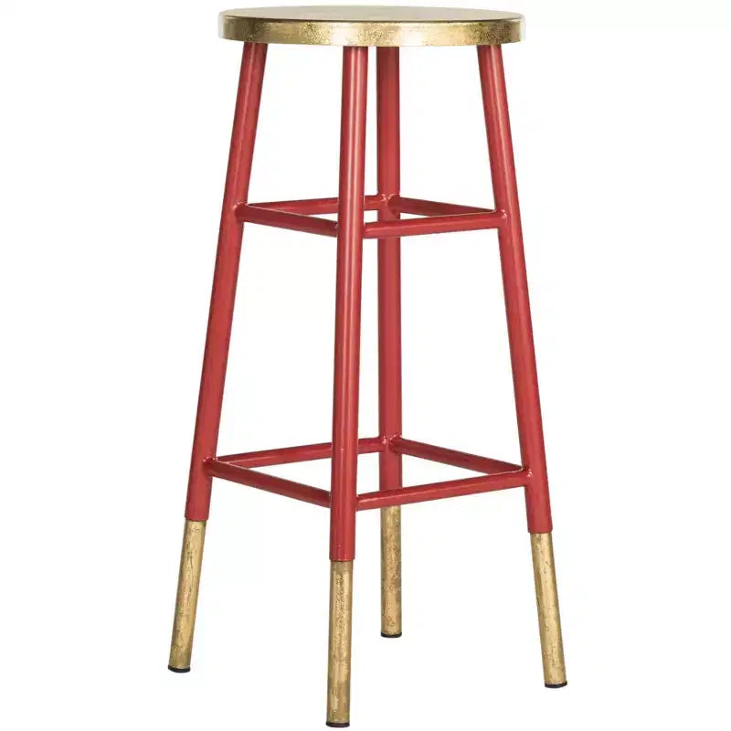 Tabouret de bar Emery à feuilles d'or trempées - FOX3230 - Safavieh Couture