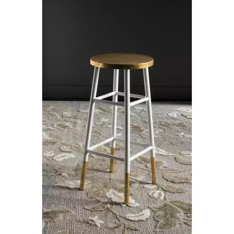 Tabouret de bar Emery à feuilles d'or trempées - FOX3230 - Safavieh Couture