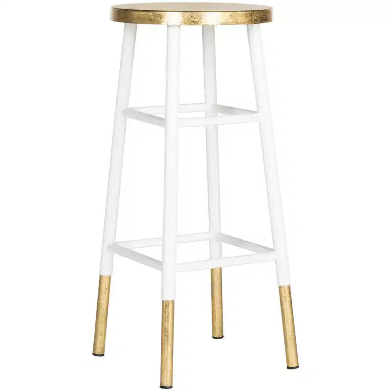 Tabouret de bar Emery à feuilles d'or trempées - FOX3230 - Safavieh Couture