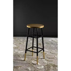 Tabouret de bar Emery à feuilles d'or trempées - FOX3230 - Safavieh Couture