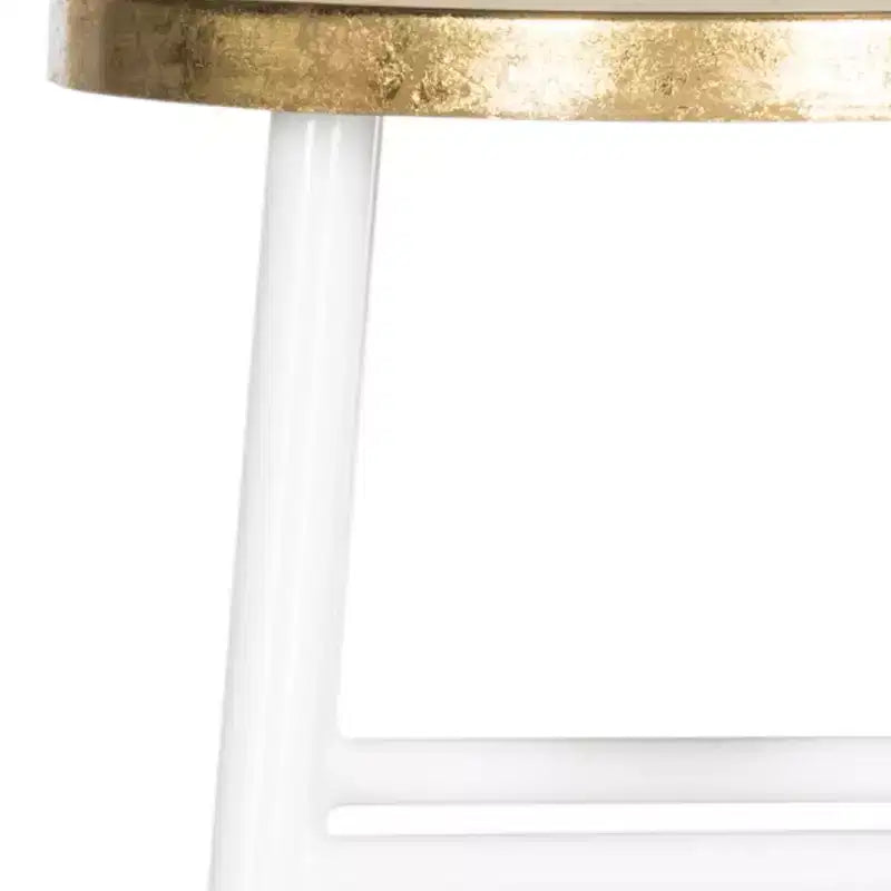 Tabouret de bar Emery à feuilles d'or trempées - FOX3230 - Safavieh Couture