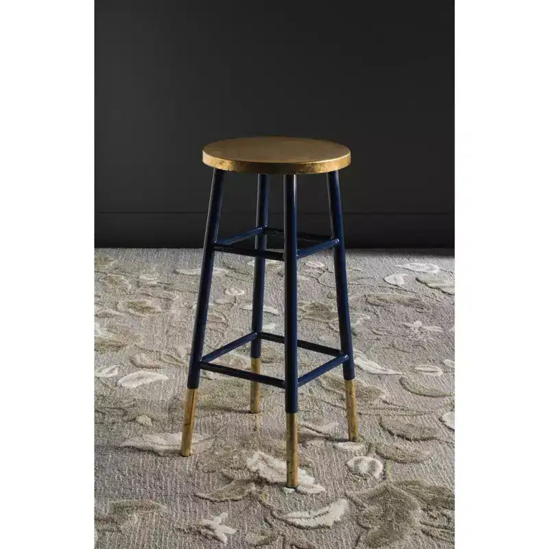 Tabouret de bar Emery à feuilles d'or trempées - FOX3230 - Safavieh Couture