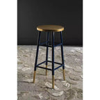 Tabouret de bar Emery à feuilles d'or trempées - FOX3230 - Safavieh Couture