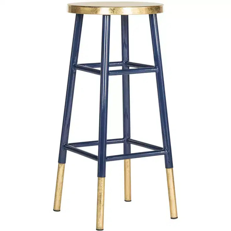 Tabouret de bar Emery à feuilles d'or trempées - FOX3230 - Safavieh Couture