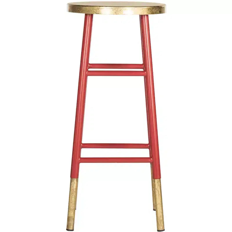 Tabouret de bar Emery à feuilles d'or trempées - FOX3230 - Safavieh Couture