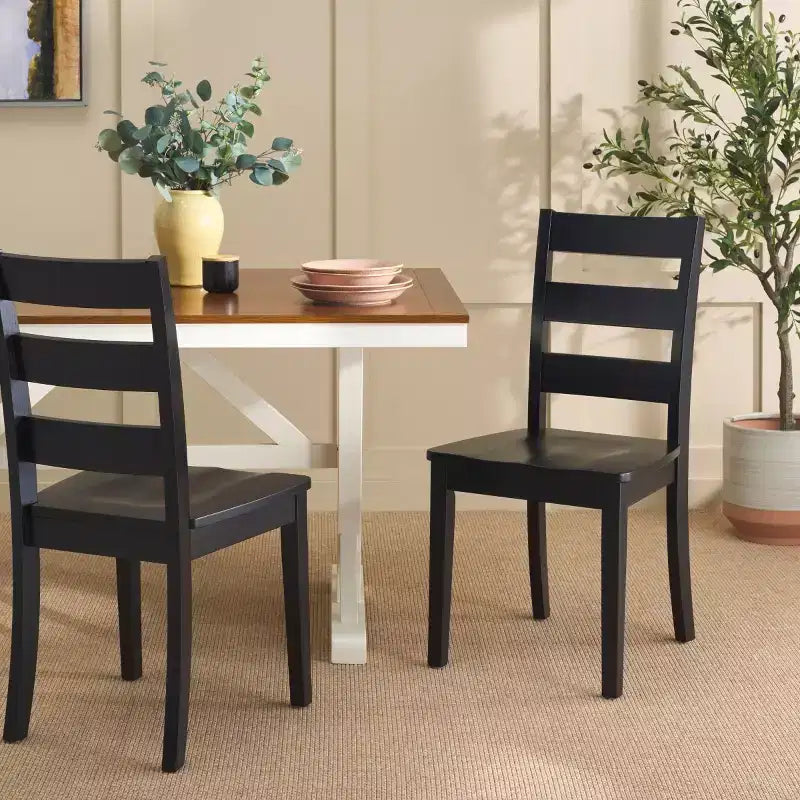 Chaise de salle à manger Silio à dossier échelons - DCH9213 - Safavieh