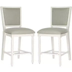 Tabouret de comptoir rectangulaire Buchanan (Lot de 2) - FOX6271 - Safavieh Couture