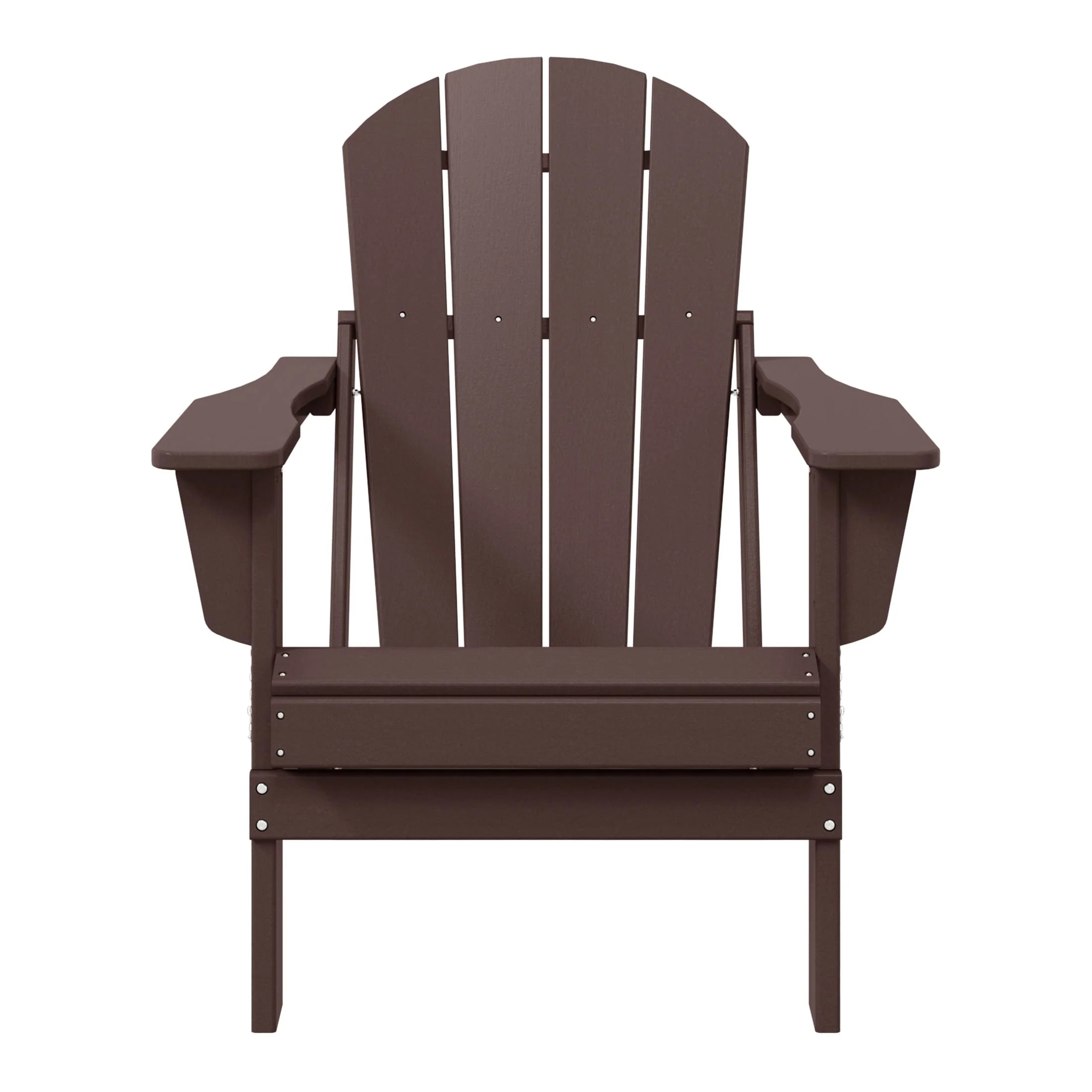 Chaise Adirondack pliante d'extérieur tout temps Polytrends Laguna résistante à la décoloration pour patio