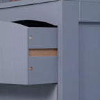 Meuble de salle de bain HOMCOM, colonne de salle de bain autoportante, meuble de rangement haut avec 3 étagères et tiroir