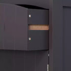 Meuble de salle de bain HOMCOM, colonne de salle de bain autoportante, meuble de rangement haut avec 3 étagères et tiroir