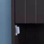 Meuble de salle de bain HOMCOM, colonne de salle de bain autoportante, meuble de rangement haut avec 3 étagères et tiroir