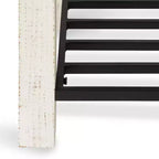 Banc rectangulaire en bois Kate and Laurel Jeran, 36x14x20, Blanc
