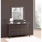 Miroir de commode encadré carré classique Passion Furniture 36 po x 36 po
