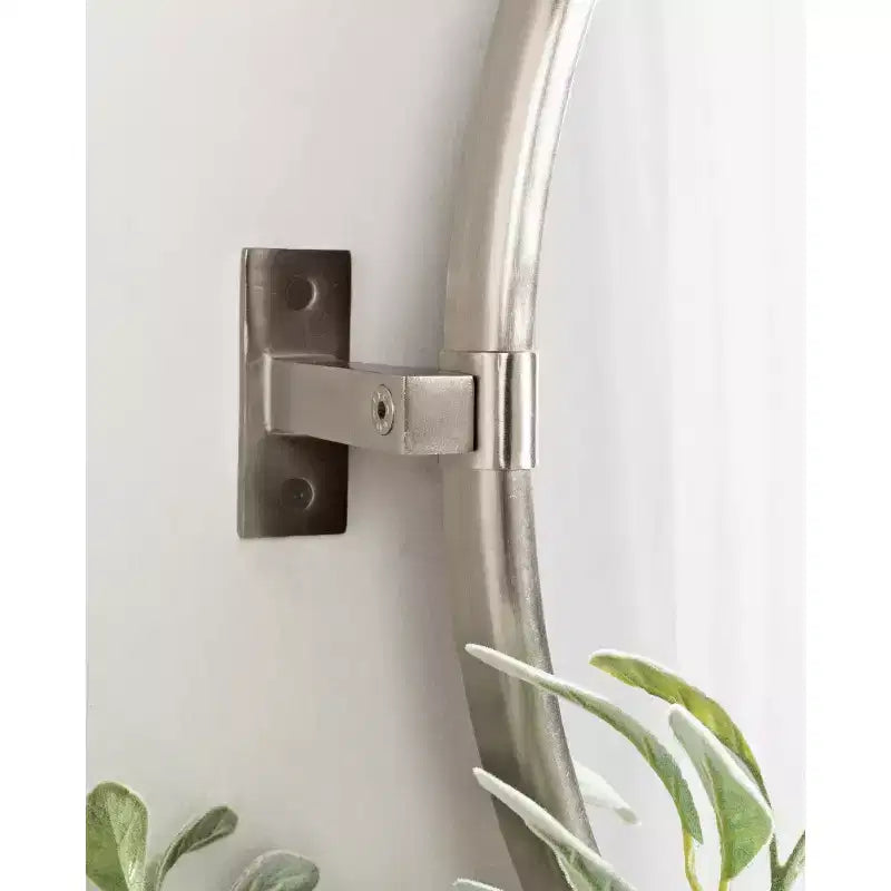 Miroir Mural Pivotant Kate and Laurel Taurus, 26x24, Argent