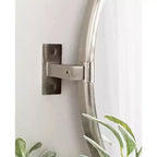 Miroir Mural Pivotant Kate and Laurel Taurus, 26x24, Argent
