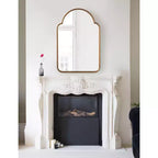 Miroir Arthell en métal en arc de cercle, 24x36, Or, Kate et Laurel
