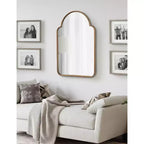 Miroir Arthell en métal en arc de cercle, 24x36, Or, Kate et Laurel