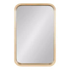 Miroir rectangulaire à rayon encadré Kate and Laurel Hutton Wood