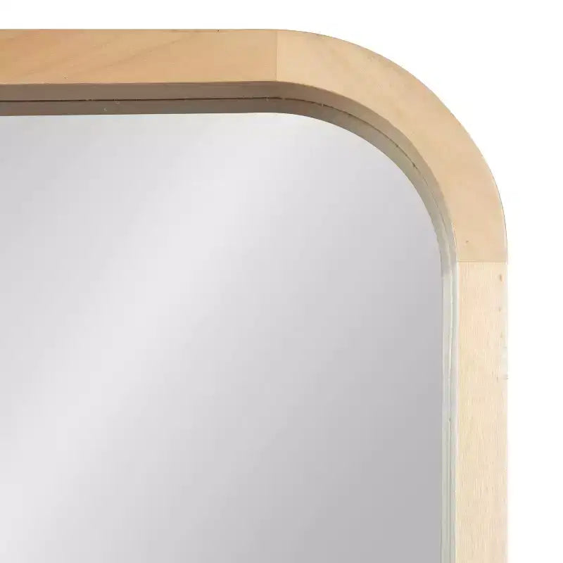 Miroir rectangulaire à rayon encadré Kate and Laurel Hutton Wood