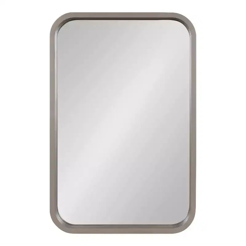 Miroir rectangulaire à rayon encadré Kate and Laurel Hutton Wood