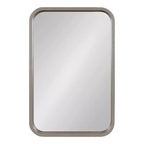 Miroir rectangulaire à rayon encadré Kate and Laurel Hutton Wood