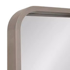 Miroir rectangulaire à rayon encadré Kate and Laurel Hutton Wood