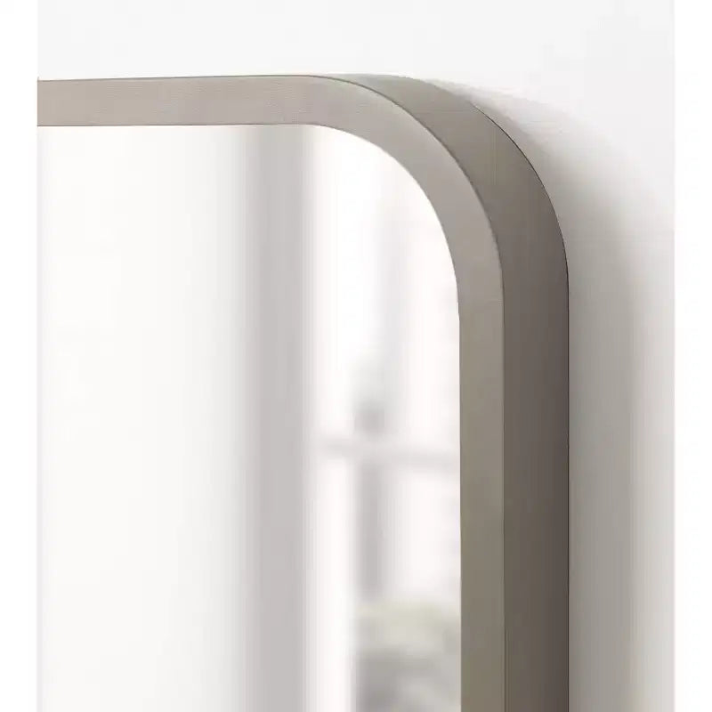 Miroir rectangulaire à rayon encadré Kate and Laurel Hutton Wood