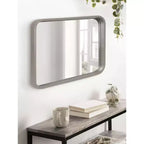 Miroir rectangulaire à rayon encadré Kate and Laurel Hutton Wood