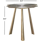 Table d'appoint Portia Leaf - FOX3247 - Laiton - Safavieh Couture