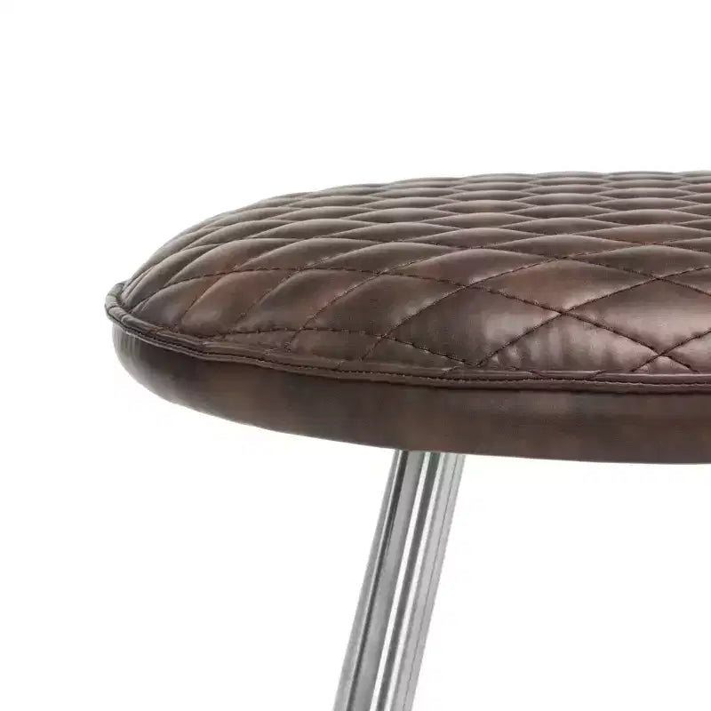 Tabouret moderne du milieu du siècle Brinley - FOX1704 - Marron antique - Safavieh Couture