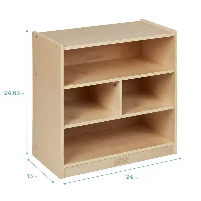 Meuble de rangement pour blocs de construction mobile ECR4Kids, petit, mobilier de salle de classe