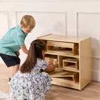Meuble de rangement pour blocs de construction mobile ECR4Kids, petit, mobilier de salle de classe