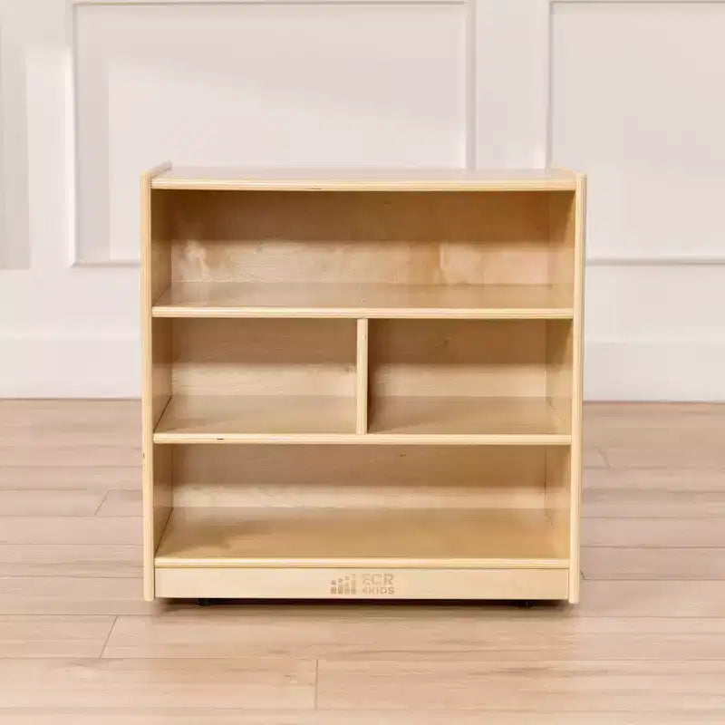 Meuble de rangement pour blocs de construction mobile ECR4Kids, petit, mobilier de salle de classe