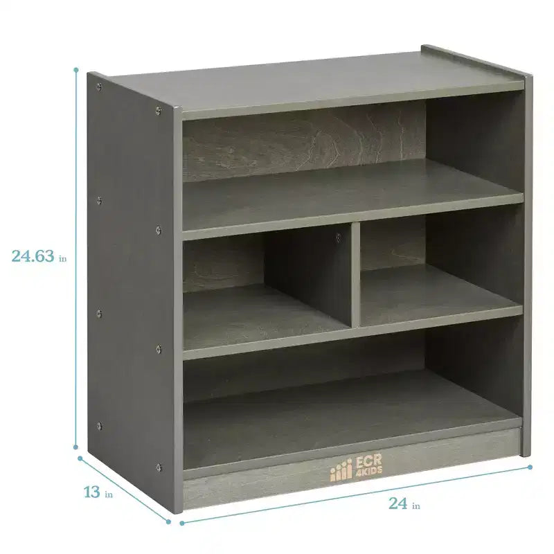 Meuble de rangement pour blocs de construction mobile ECR4Kids, petit, mobilier de salle de classe