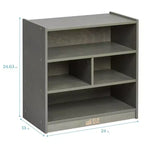 Meuble de rangement pour blocs de construction mobile ECR4Kids, petit, mobilier de salle de classe