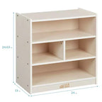 Meuble de rangement pour blocs de construction mobile ECR4Kids, petit, mobilier de salle de classe