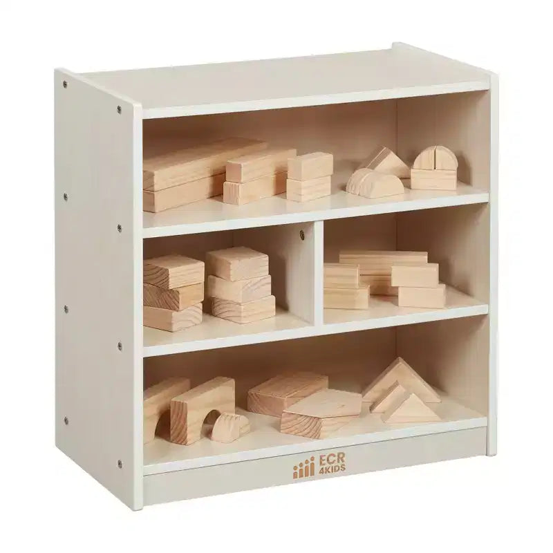 Meuble de rangement pour blocs de construction mobile ECR4Kids, petit, mobilier de salle de classe