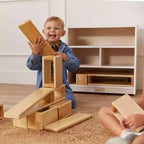 Meuble de rangement pour blocs de construction mobile ECR4Kids, petit, mobilier de salle de classe