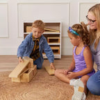 Meuble de rangement pour blocs de construction mobile ECR4Kids, petit, mobilier de salle de classe