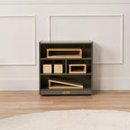 Meuble de rangement pour blocs de construction mobile ECR4Kids, petit, mobilier de salle de classe
