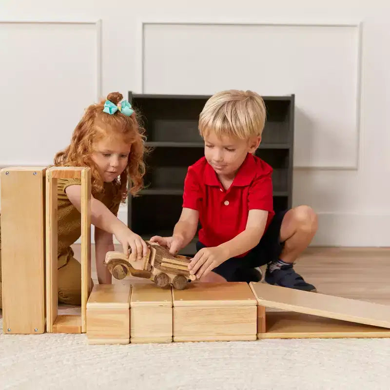 Meuble de rangement pour blocs de construction mobile ECR4Kids, petit, mobilier de salle de classe