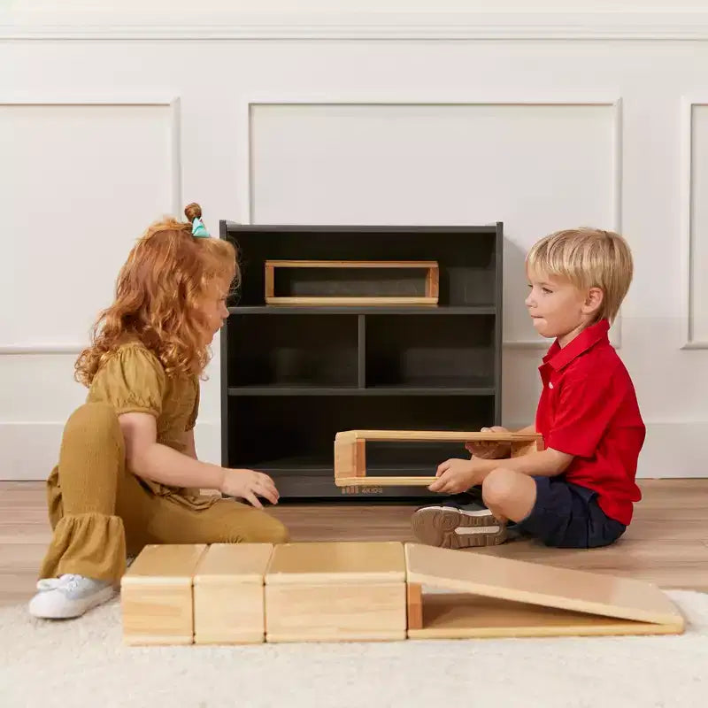 Meuble de rangement pour blocs de construction mobile ECR4Kids, petit, mobilier de salle de classe