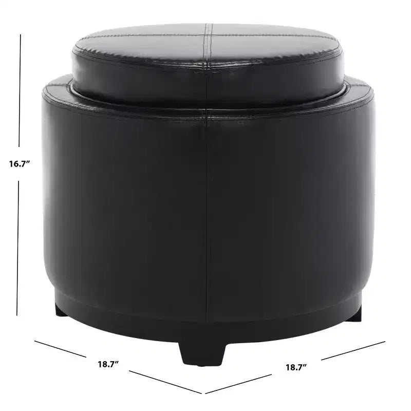 Plateau rond Chelsea Ottoman - HUD8232 - Safavieh Couture
